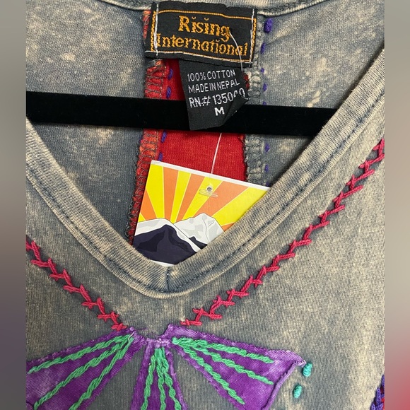 NEW Rising international gray washed boho dress! Medium & Large available. - Picture 4 of 5